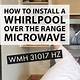 Whirlpool Microwave Installation Template