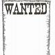 White Wanted Poster Template