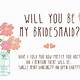 Will You Be My Bridesmaid Template