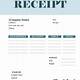 Word Receipt Template