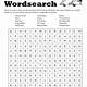 Word Searches Free Printable