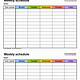 Word Weekly Schedule Template