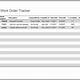 Work Order Tracker Excel Template