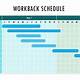 Workback Schedule Excel Template