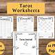 Workbook Tarot Journal Template