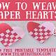 Woven Paper Heart Template