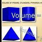 Volume Of Prisms Pyramids Cylinders And Cones Worksheet Answ