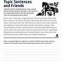 Identify The Topic Sentence Exercises