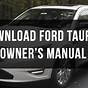 Owners Manual 2015 Ford Taurus
