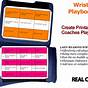 Printable Softball Wristband Playbook Template