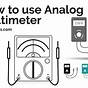 How To Use Analog Multimeter Pdf