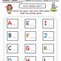 Missing Letter Worksheet For Kindergarten