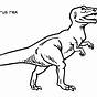 Printable T-rex Coloring Pages
