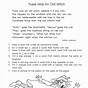 Free Reading Comprehension Worksheets 4th Grade