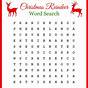 Free Holiday Word Search Printable