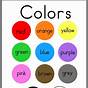 Colors Chart For Preschool