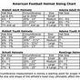 Helmet Size Chart Youth