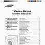 Samsung Dc68 Washing Machine User Manual