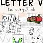 Letter V Worksheet Kindergarten