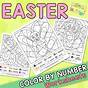 Easter Color By Number Worksheet