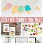 Free Printables For Summer