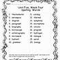 Free First Grade Vocabulary List