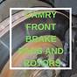 2014 Toyota Camry Brakes And Rotors