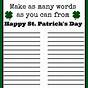 St Patrick's Day Puzzles Printable Free