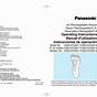 Panasonic Er416 Electric Shaver User Manual