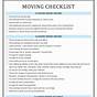 Pdf Moving Checklist Template