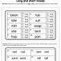 Short Vowel Practice Worksheets