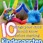 Kindergarten Should Know