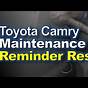 2006 Toyota Camry Reset Maintenance Light