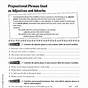 Prepositional Phrase Worksheet 6th Grade