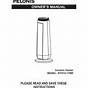 Pelonis Nt15 13l Owner's Manual