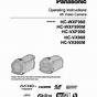 Panasonic Hc X920 Manual