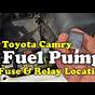 2010 Toyota Camry Fuel Pump Relay Location