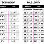 Cross Country Ski Pole Size Chart
