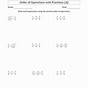 Fraction Operations Worksheets