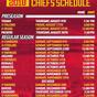 Printable Kansas City Chiefs Schedule