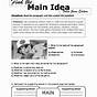 Main Idea Worksheet 5th Grade