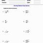 Exponents Division Worksheets