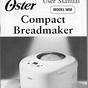 Oster Bread Machine Manual