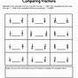 Comparing Fractions Worksheet 6th Grade