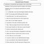 Pronoun Agreement Worksheet With Answers