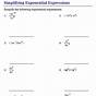 Evaluate Expressions With Exponents Worksheet