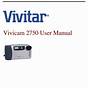 Vivitar Vivicam 5100 Camera User Guide