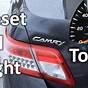 Turn Off Maintenance Light Toyota Camry 2014