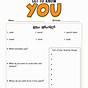 Getting To Know You Worksheet