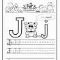 J Worksheets For Preschool